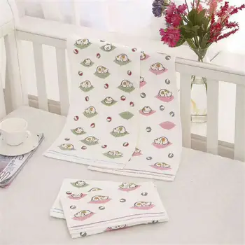 

1Pcs Infant Newborn Baby Towels Cotton Soft Towels Bath Towel Cat Print Washcloth Toddler Kids Boy Girl Bath Towerl 30 x 50cm