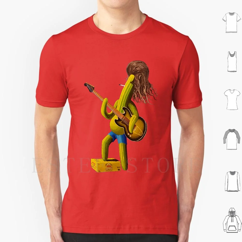 Mad Kent-Guitar Hero Solo T Shirt Uomo Cotton 6Xl Cactus Guitar Madkent Mullet Bogan Beer Surreale Cool Mad Kent Fumare Bere