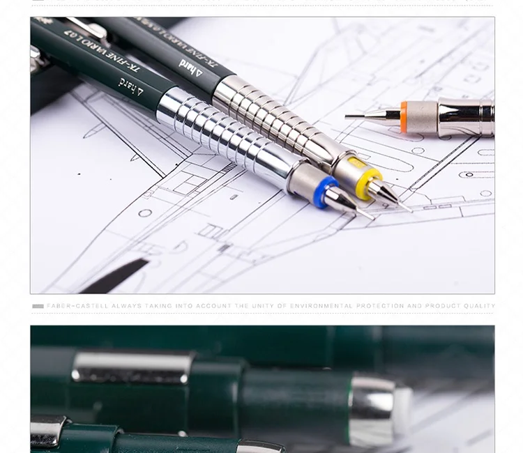 Faber-Castell ТЗ тонкой пленки для тонировки автомобилей L механические карандаши письменные 0,35/0,5/0,7/1,0 мм автоматического карандаша школьные канцелярские принадлежности 13530