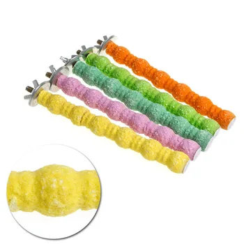 

Large Bird Toys Chew Parrot Grinding Colored Emery Stand Cage Cockatiel Parakeet