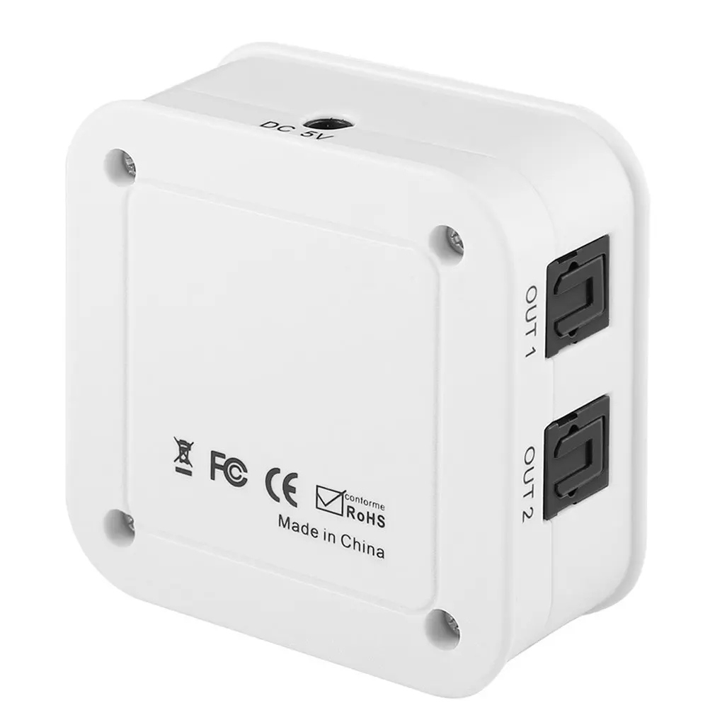 Портативный цифровой оптический разделитель волокон SPDIF TOSLINK 1x3 1 вход 3 выхода