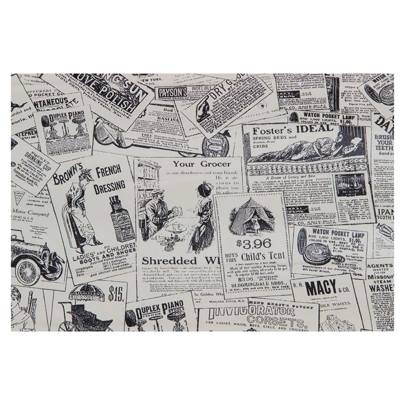 

3D retro stereo imitation newspaper pattern waterproof wall stickers self-adhesive stickers wallpaper 45 * 100cm