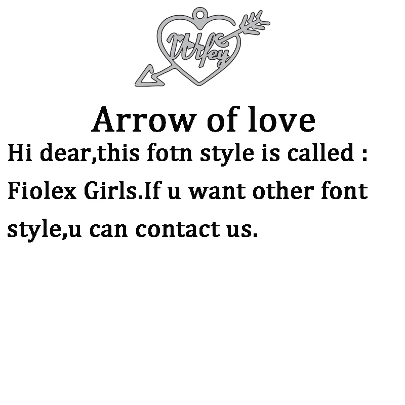 Arrow of love Atoztide простое индивидуальное именное ожерелье из нержавеющей стали золотое ожерелье с кристаллом кулон именная табличка подарок для любимой - Окраска металла: Arrow of love