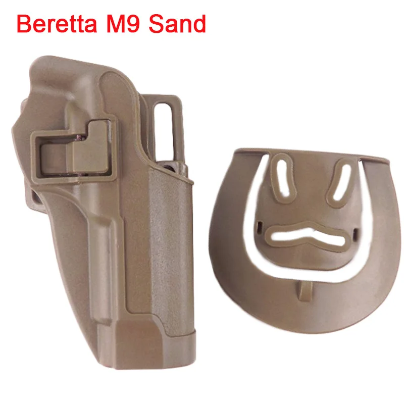 M9 Sand Тактический пистолет кобура для Glock 17 19 Beretta M9 Кольт 1911 Sig Sauer P226 USP Airsoft кобура для пистолета сумка чехол охотничьи принадлежности - Цвет: M9 Sand