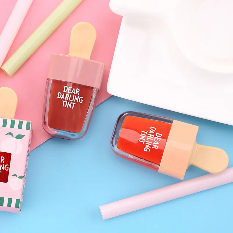 5 Colors Ice Cream Fruit Lip Glaze Waterproof Liquid Lip Gloss Makeup Moisturizing Non-stick Cup Lipstick 5 Colors Ice Cream Fruit Lip Glaze Waterproof Liquid Lip Gloss Makeup Moisturizing Non-stick Cup Lipstick