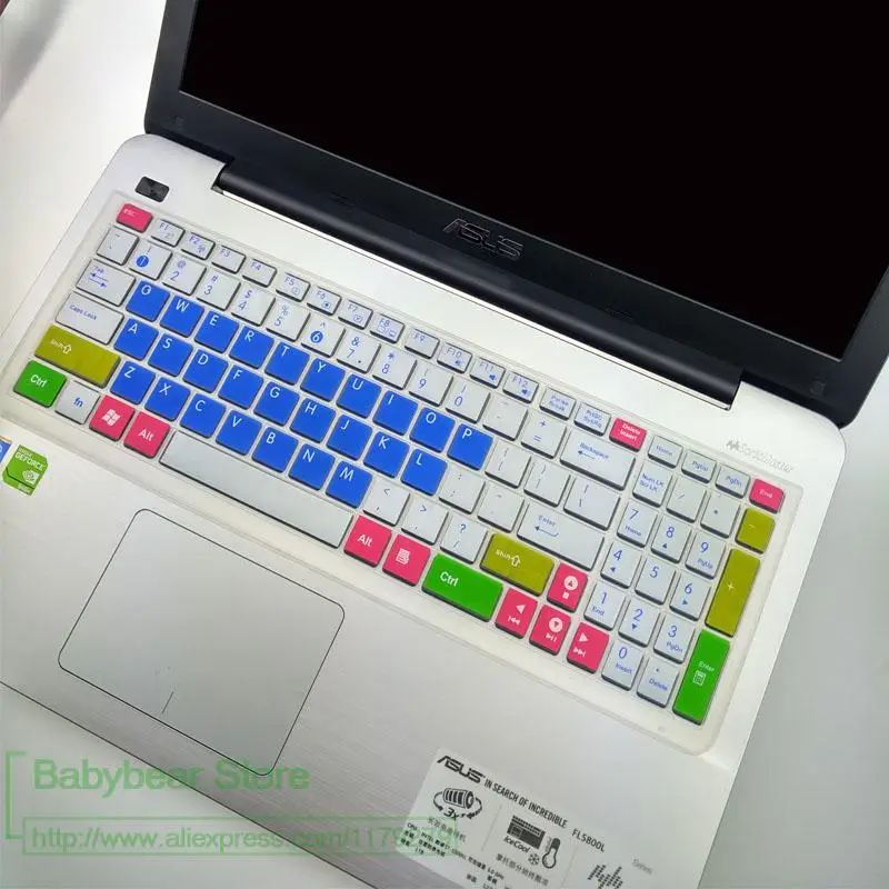candyblue Клавиатура для ноутбука чехол Защитный чехол для Asus Vivobook 15 d540m D540MA d540YA d540y d540m d540n D540MB D540sa X540 ub - Цвет: candyblue