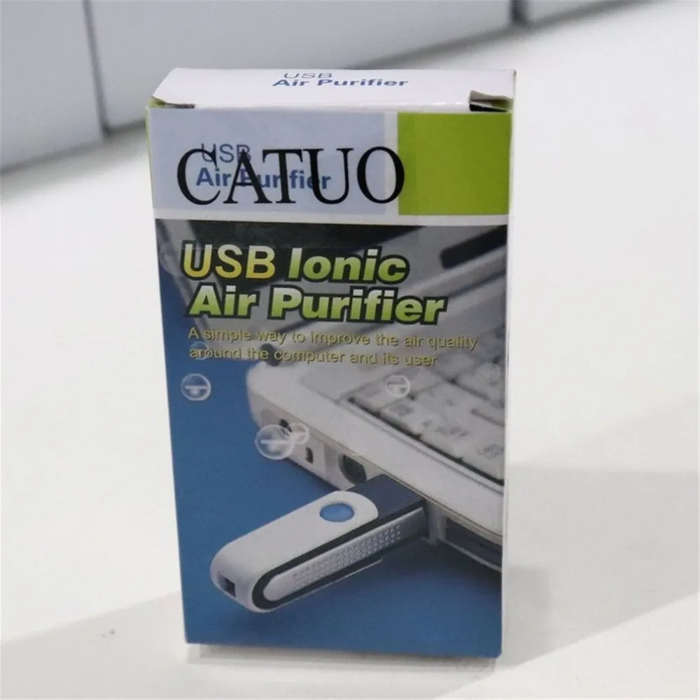 Мини USB ионный очиститель воздуха Портативный USB фильтрация воздуха вращающийся Ионизатор-Воздухоочиститель USB адаптер свежий для ПК автомобиля домашнего офиса