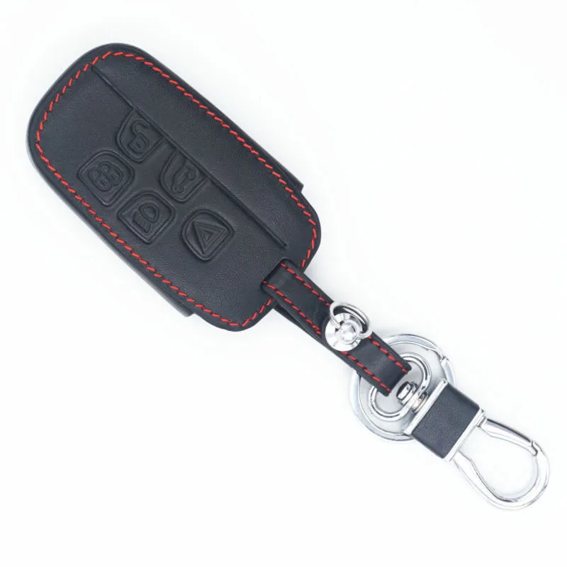 Чехол для автомобильного ключа Land Rover Jaguar черный кожаный чехол-держатель ключей
