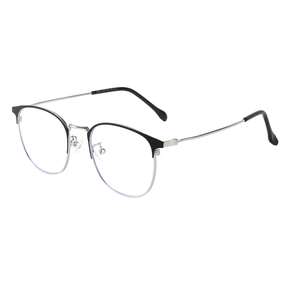 Металлическая оправа с бровями Высокое качество Blue Ray Блокировка компьютерный считыватель прогрессивные Мультифокальные линзы очки для чтения женщин мужчин uni