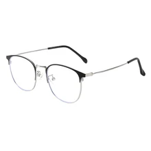 Металлическая оправа с бровями Высокое качество Blue Ray Блокировка компьютерный считыватель прогрессивные Мультифокальные линзы очки для чтения женщин мужчин uni