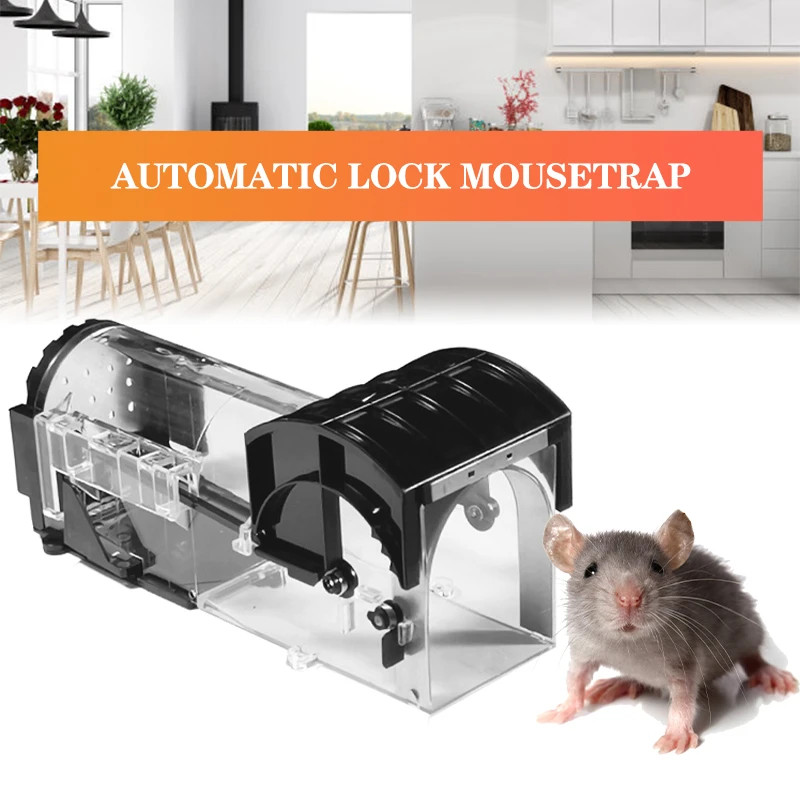 Reusable Smart Mouse Trap Clear No Kill Rodents Catcher for Indoor Outdoor Pest