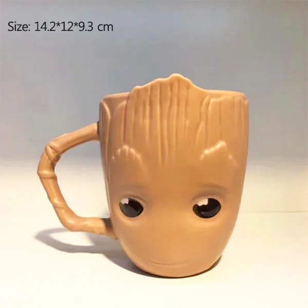 Baby Groot Cup Strongwell кукла Грут керамическая кружка, кофейная чашка дерево фигурка мужчины Марвел стражи Грут галактика Мстители фигурка дети милые - Цвет: Baby Groot Cup