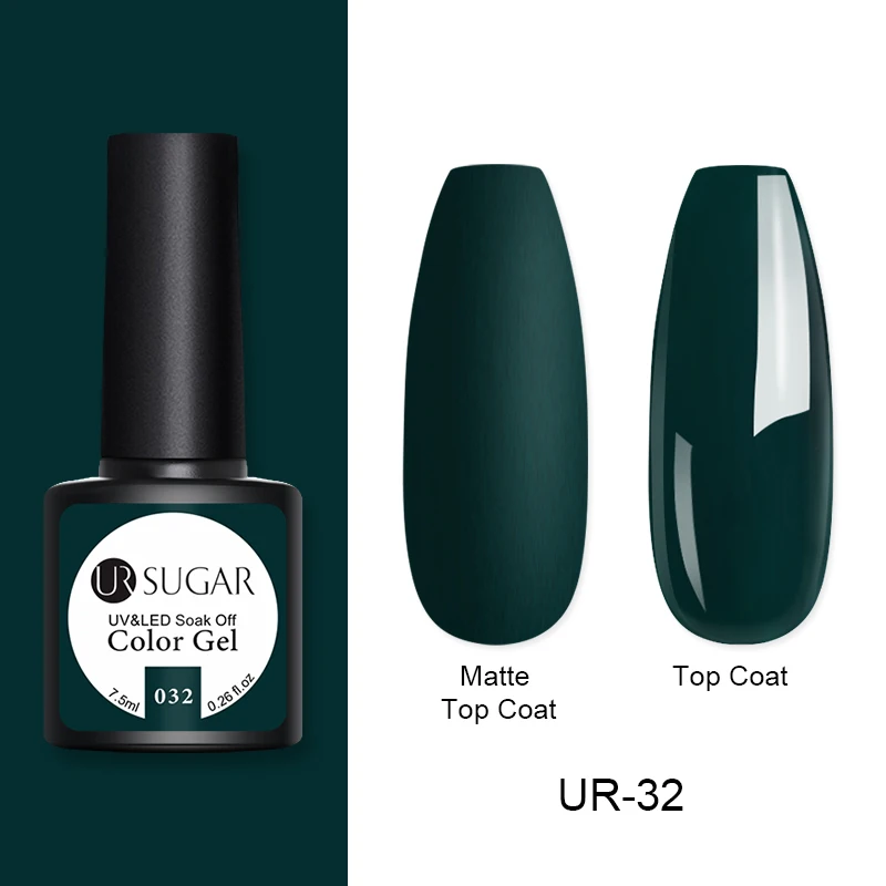 032 Ur Sugar, 7,5 мл, матовый термогель, меняющий температуру, УФ-гель, лак, матовый эффект, отмачивается, УФ светодиодный Гель-лак для маникюра, сделай сам - Цвет: 032