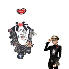 Железные нашивки для одежды Аксессуары Воротник Вышивка Байкер нашивка на заказ аппликация Одежда stcikers parches ropa