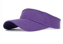Purple Теннисные кепки для мужчин и женщин, регулируемый Теннисный солнцезащитный козырек, спортивная шапка для бега, спорта на открытом воздухе, пляжная шляпа, повязка на голову, Классические Кепки - Цвет: Purple