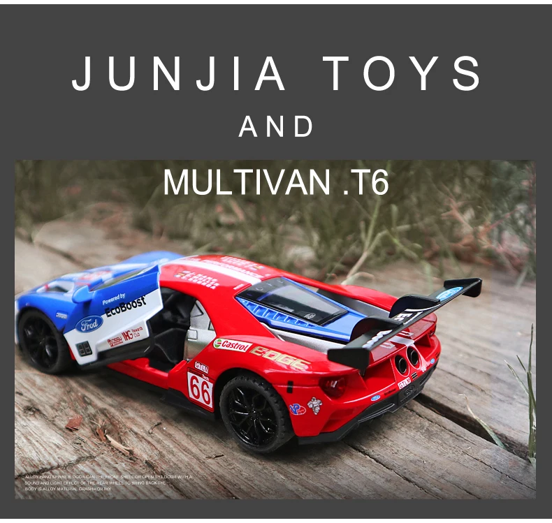 1/32 Высокая имитационная дорожка версия Ford V8 GT спортивный автомобиль сплав модель автомобиля Металл тянет назад гоночный игрушечный автомобиль модель автомобиля