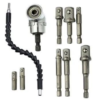 

10PCS Bits Workshop Set Screw Extractor Set Easily Remove Stripped Vanadium Chromium Steel Hand Tool Combination