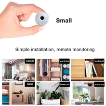 Мини-камера для домашней безопасности, Wi-Fi, 720 P, камера для комнатной безопасности, Wi-Fi, ночное видение, дистанционное наблюдение, монитор, телефон