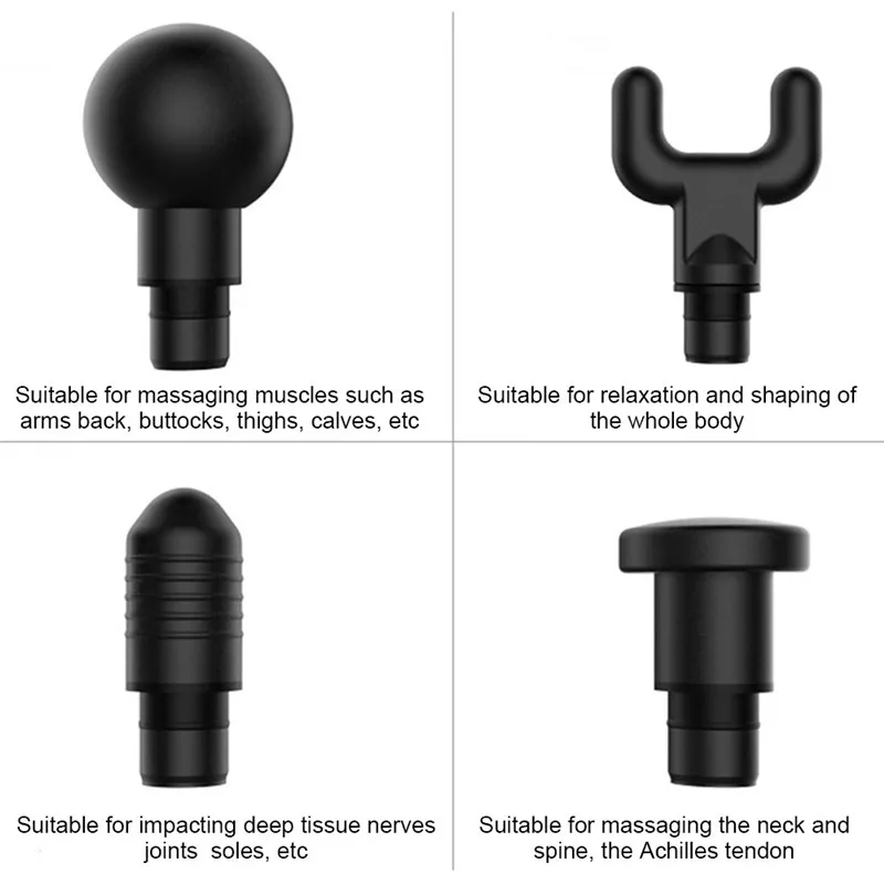 4 Массажная головка 1200-3300р/мин мышечная терапия массажер глубокая Массажная Терапия пистолет для снятия боли в мышцах