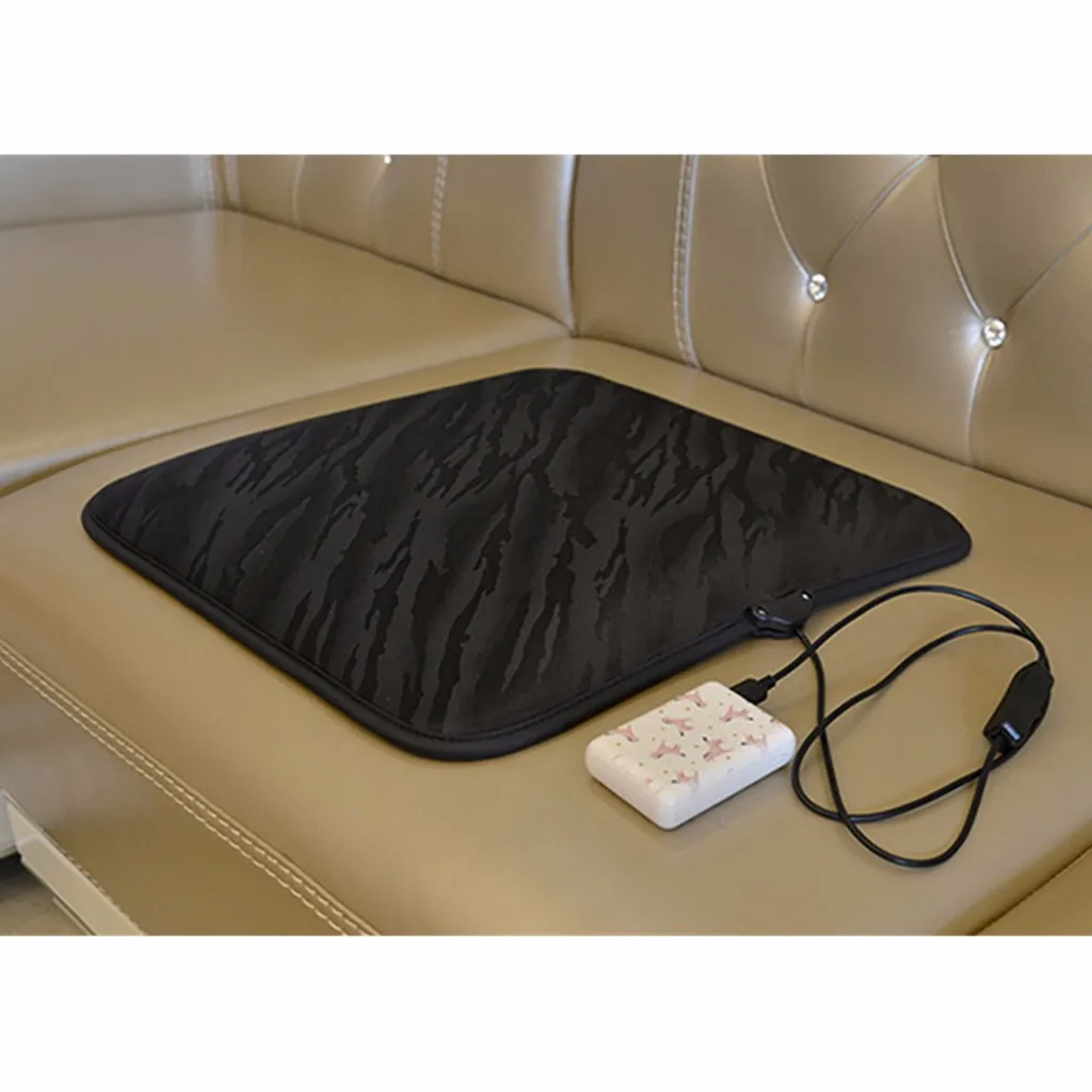 12 В Автомобильная нагревательная подушка, утолщенные коврики с подогревом, универсальные автомобильные офисные электрогрелки для холодной зимы 45x45 см# LR4