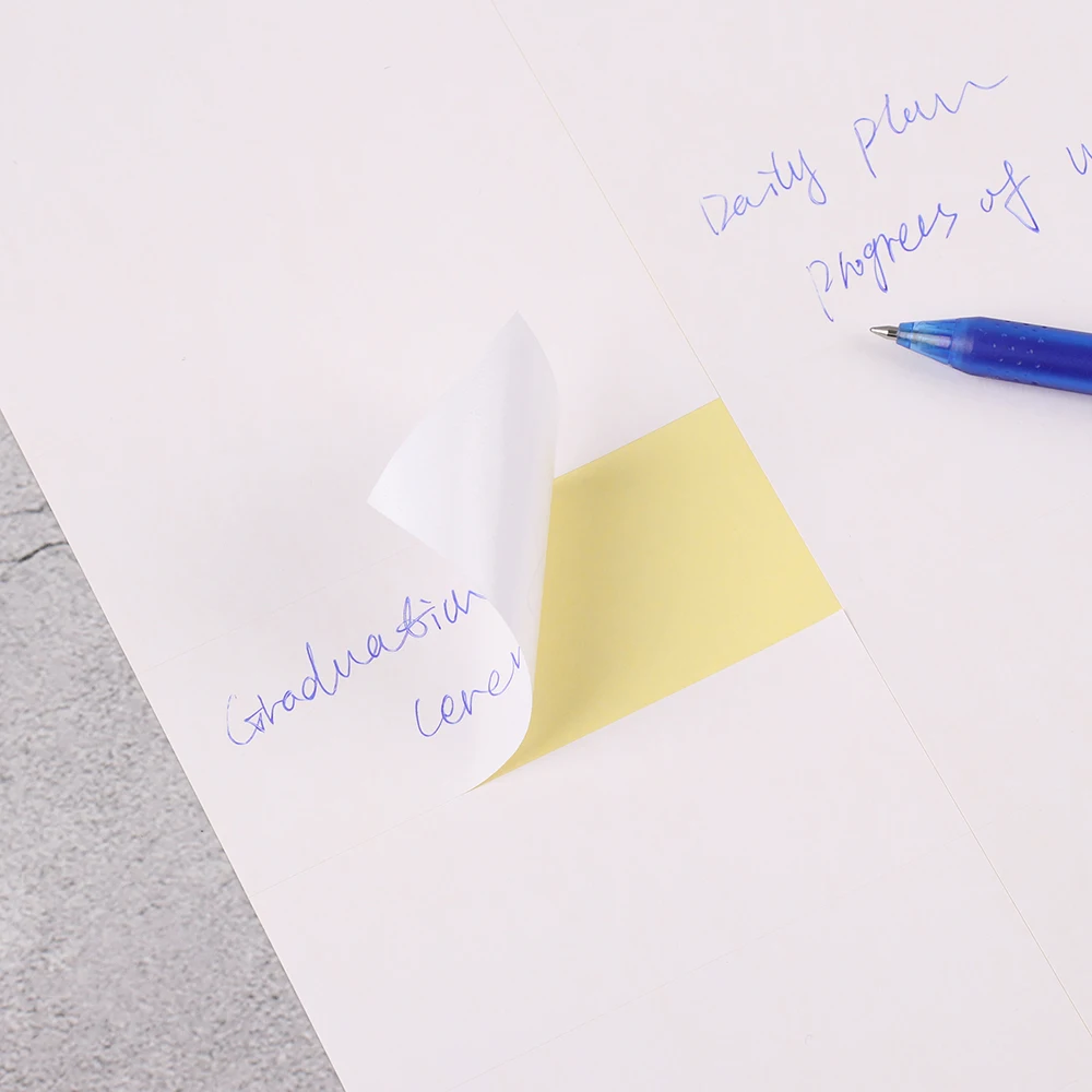 5 листов белые А4 адресные этикетки самоклеящаяся клейкая посылка этикетка для струйных/лазерных принтеров разделяющая бумага офисные принадлежности