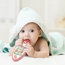 Детские электронные игрушки музыкальный мобильный телефон грызунок для младенцев электрические цифры обучающая машина, игрушка в подарок для детей раннего образования игрушка