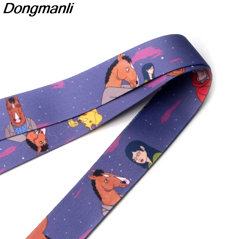 PC182 Конь БоДжек брелок Lanyards держатель удостоверения личности ID карта Пропуск Тренажерный зал мобильный телефон USB бейдж держатель ключевой ремень