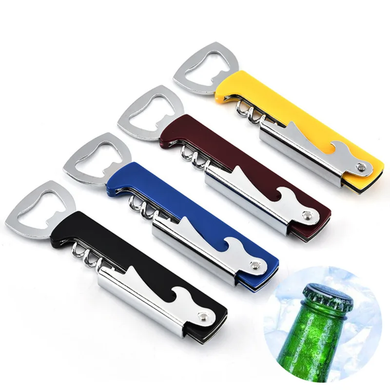 4 Colors Multifunction Wine Cap Opener Beer Cap Bottle Opener Bar Tools