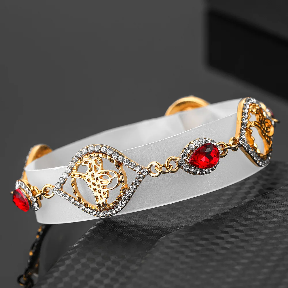 Дубай Африканский женский подарок Красный Кристалл Ближний Восток ювелирные