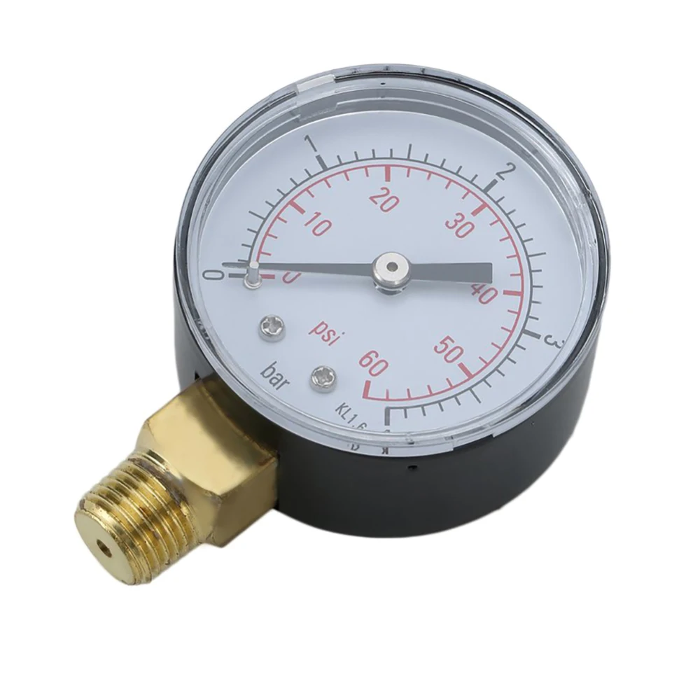 0-15PSI 0-1Bar пневматический компрессор для воздуха, гидравлический манометр, двухшкальный манометр, гидравлический пресс - Цвет: Белый