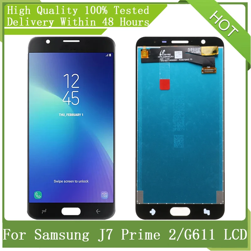 5 &quotSuper AMOLED для SAMSUNG J7 Prime 2 2018 SM G611 G611F G611M ЖК дисплей сенсорный экран дигитайзер в сборе Запчасти + сервисный