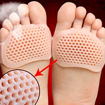 

1 Pair Silicone Soft Pads High Heel Shoes Slip Resistant Protect Pain Relief Foot Care Forefoot Half Yard Invisible Gel Insoles