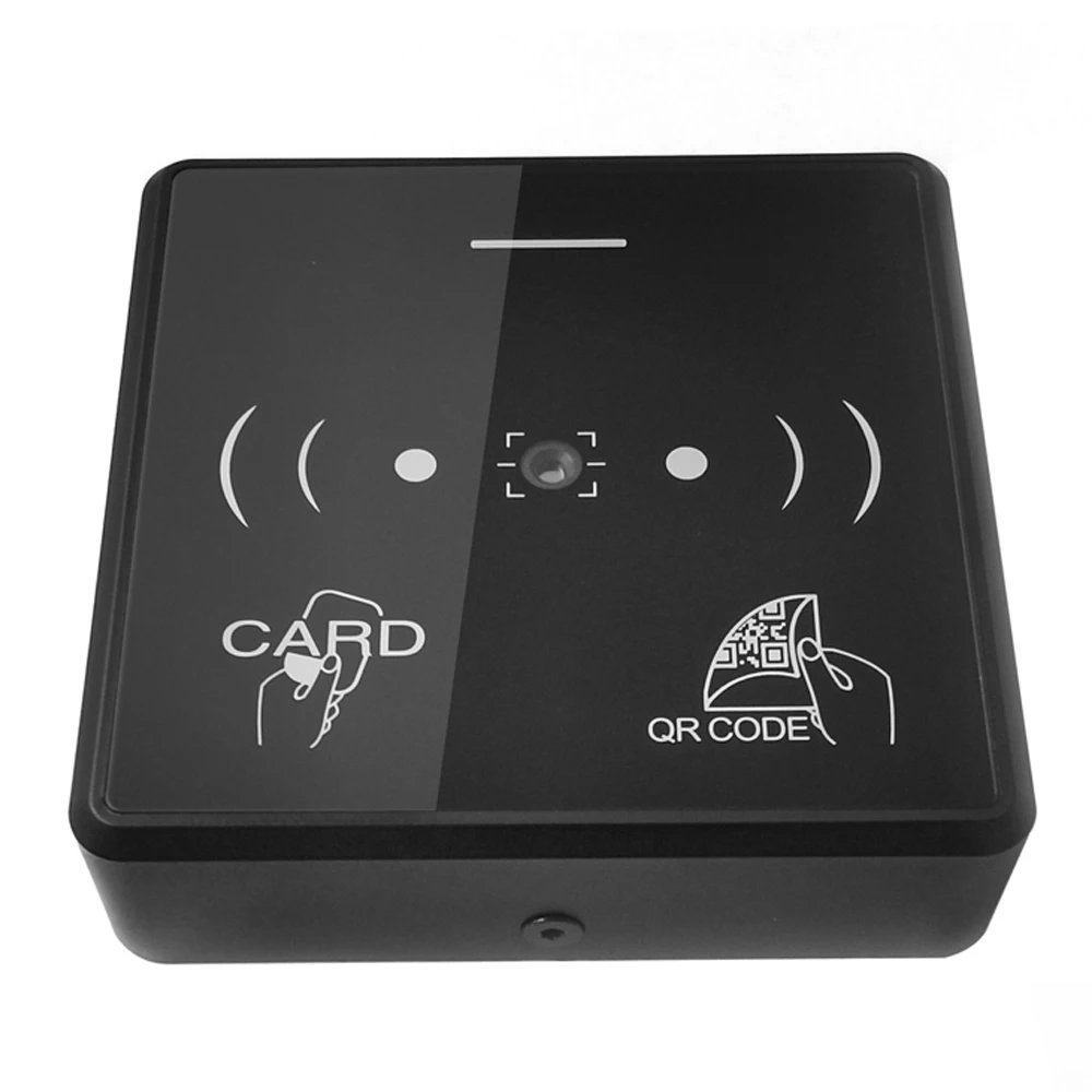 RFID 바코드 2D QR 코드 리더 20000 TTL RS485 Wiegand 26/34 출력 IC 카드로 사용자 액세스 제어 NFC DESFire EV2 지원