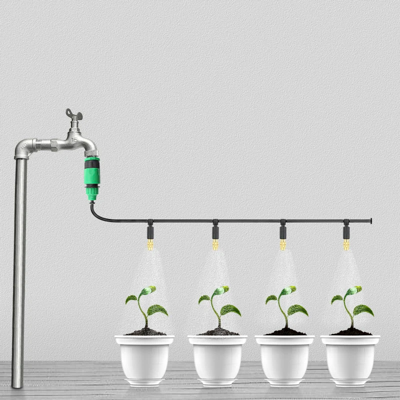Garden Watering system Automatic Irrigation Spray Sprinkler System Garden Potted Drip Irrigation Kit Spray cooling kit - 5