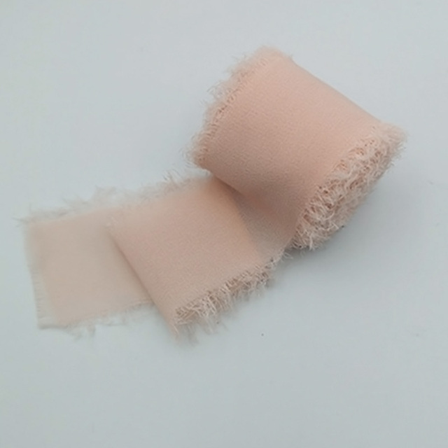 Chiffon Ribbon Silk-Like Ribbons Wedding Invitation Bouquet Fabric Ribbons 3.8Cmx5M Christmas Decoration Gift Wrapping