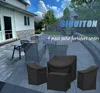 Multiple Sizes Waterproof chair cover Furniture Dustproof Cover For Rattan Table Cube Chair Sofa  Garden Patio Protective Cover 2