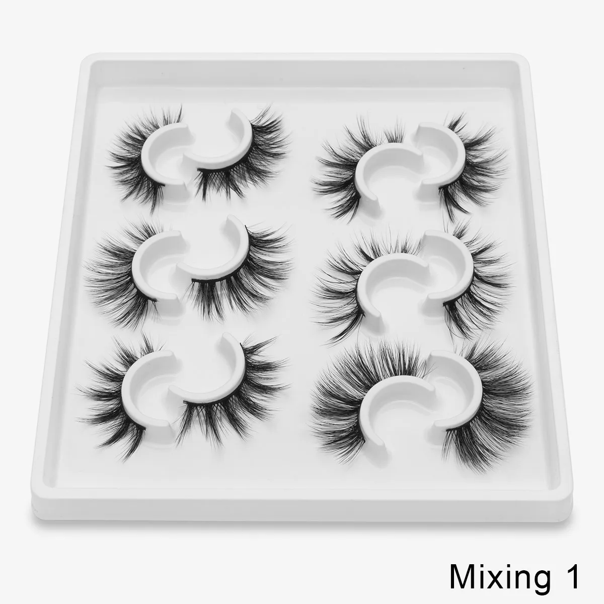 SEXYSHEEP 6 пар 3D норковые ресницы натуральные накладные ресницы драматический объем поддельные ресницы макияж ресницы для наращивания шелковые ресницы - Цвет: Mixing1