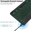 RGB Bluetooth Keyboard and Mouse Rechargeable Wireless Keyboard  Mouse Mini Russian Backlight Keyboard for Tablet ipad Laptop PC ► Photo 2/6