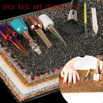 

Nail Art Column Cushion Pillow Pad Nail Arm Rest Foldable Washable Manicure Nail Art Small Manicure Hand Rests Pillow Cushion