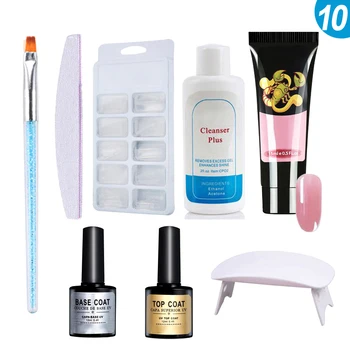 

Poly Gel Set Extension LED UV Gel Varnish Nail Polish Nail Dryer Kit Quick Building KG66