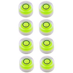 HOT 8Pcs Mini Circular Bubble Spirit Level Bullseye Levels Inclinometers for Leveling Telescope, Tripod,10X6mm, Non-Adhesive
