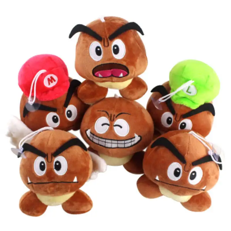 

15cm Poisonous Mushroom Plush Doll Soft Cartoon Stuffed Dolls 6 Style Expression Animation Toys Brithday Halloween Gift For Kids