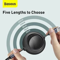 Baseus 3 in 1 USB C Cable for iPhone 13 12 X 11 Pro Max Charger Retractable Type C Cable for iPhone Huawei Samsung Xiaomi Micro USB Cable