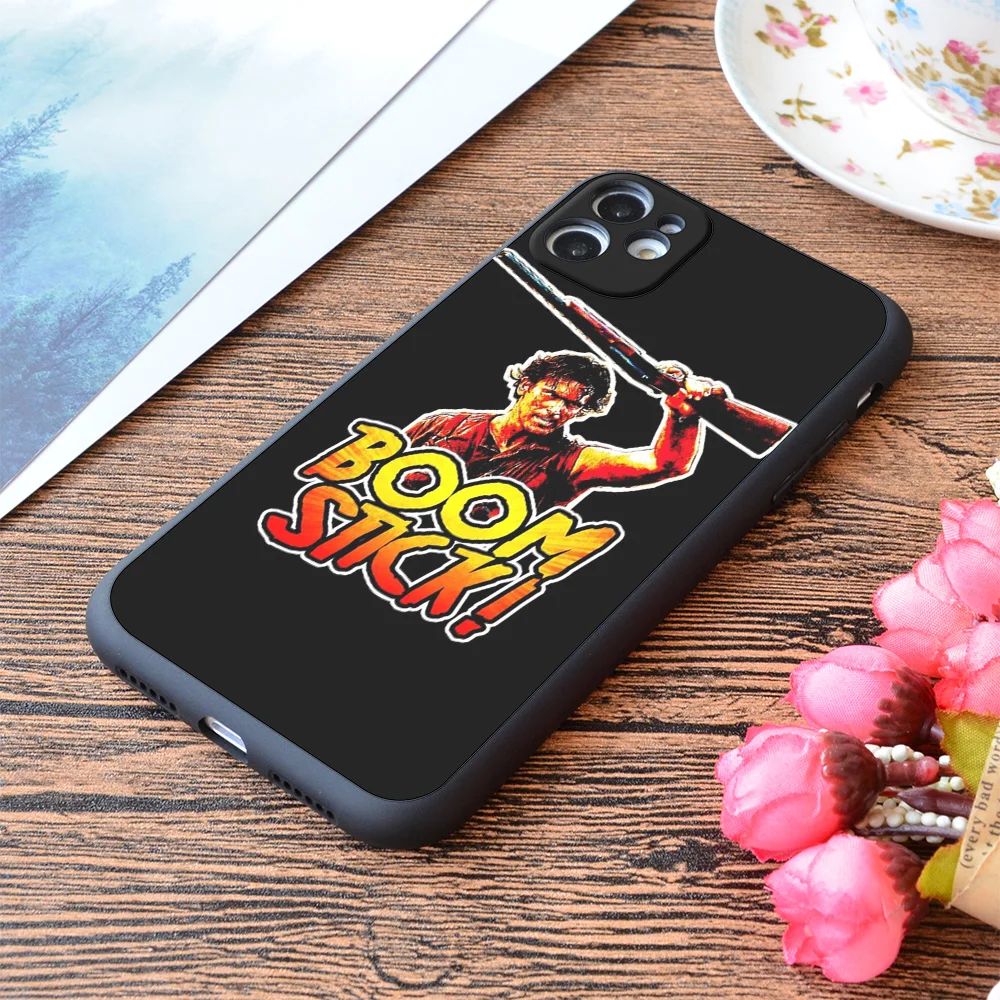 

For iPhone Boom Stick Ash Print Soft Matt Apple iPhone Case