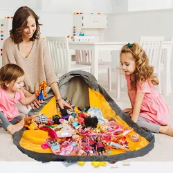 SlideAway — Sac de rangement pour le rangement des jouets, accessoire multifonctionnel, portable pour le rangement, panier, seau étanche intégré 