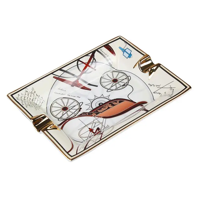 Пепельница для сигар керамическая простая большая домашняя гостиная Подарочная коробка для украшения упаковка керамическая пепельница для сигар украшения для дома R3190
