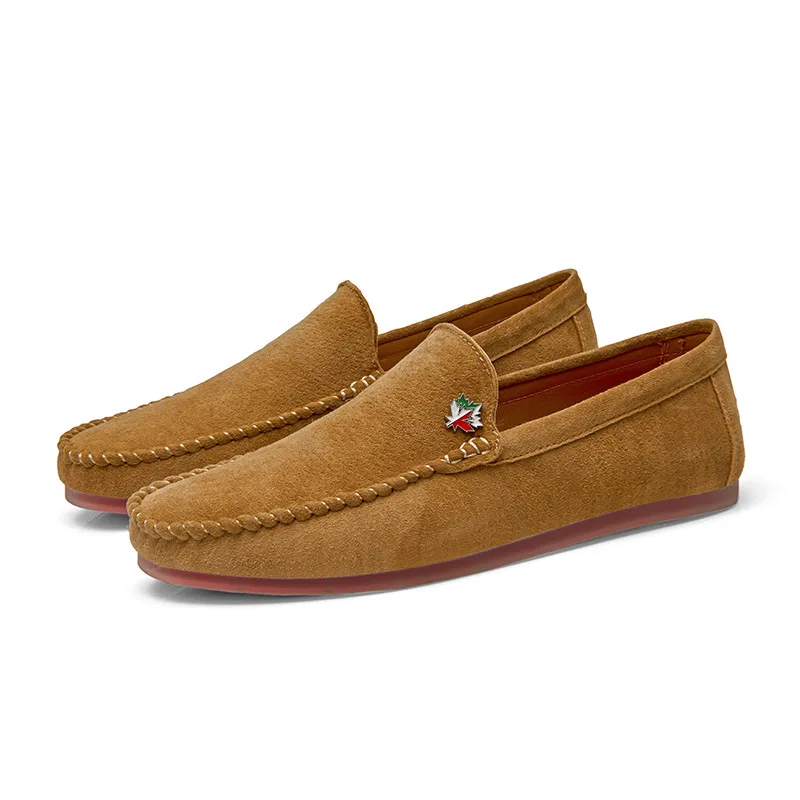 Big Size 38-49 Genuine Leather Men Shoes Loafers Hole Soft Breathable Male Moccasins Flats Casual Boat Driver Footwear Driving