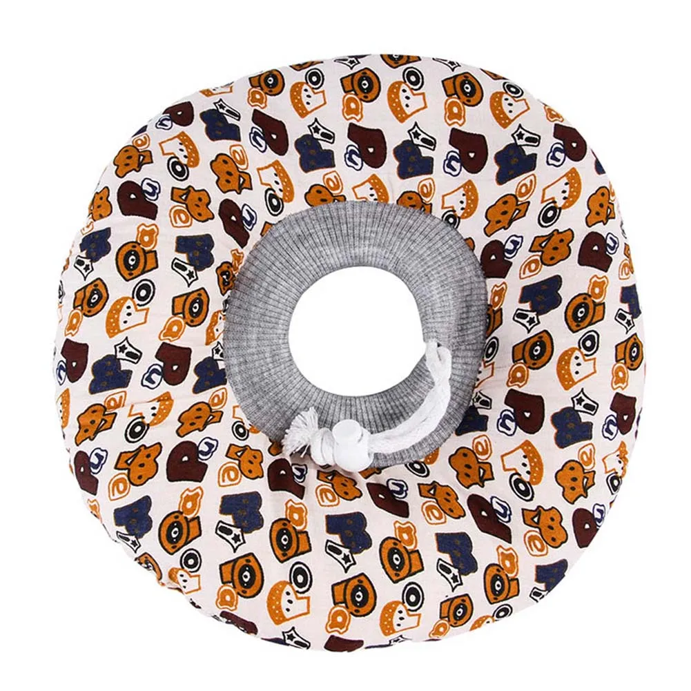 letter Pet Soft Elizabeth Collar Cotton Stuffed Recovery Pet Dogs Cats Anti-Bite Collar MYDING - Цвет: letter