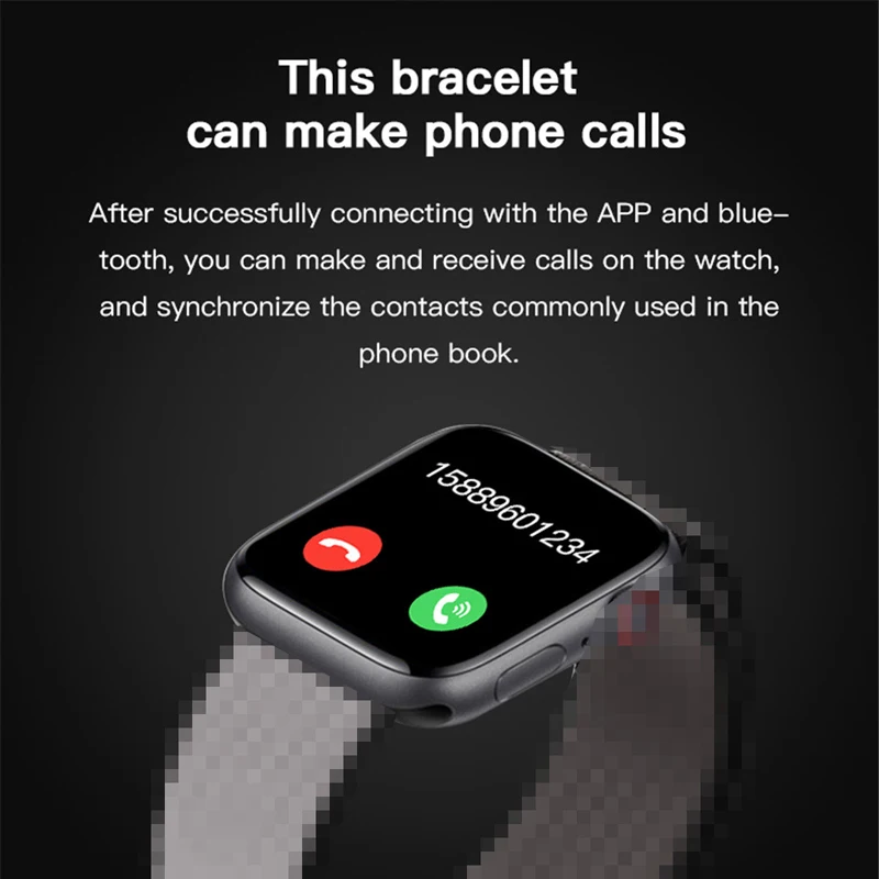 1.54 Inch IWO X6 Smart Watch 2020 2021 Series 5 Bluetooth Call Heart Rate Sport Fitness Smartwatch PK IWO MAX 2.0 X16 W26 PRO