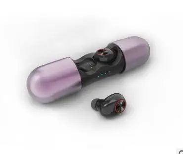 Pink TWS Bluetooth наушники истинные беспроводные HiFi шумоподавление спортивные наушники гарнитура Мини наушники с микрофоном - Цвет: Pink